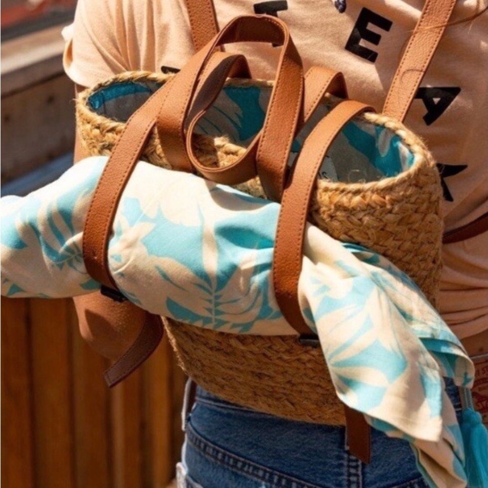 XIX Palms Jute bag/ backpack